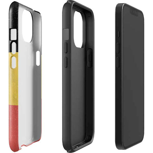 Belgium Flag Distressed iPhone 14 Impact Case